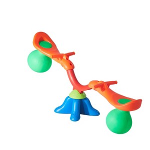 VEVOR Kids Seesaw, 55 lbs Load Capacity per Seat, Sit and Spin Teeter Totter, Swiveling 360 Degrees Rotating for Aged 3+, Orange&Blue&Green - 1 of 4