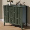 Heynemo 3 Drawer Dresser, Painted 30 Inch Tall Wood Nightstand with Storage, Wide Modern Chest of Drawers with Ball Bearing Slide - 2 of 4