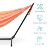 Best Choice Products 2-Person Brazilian-Style Cotton Double Hammock with Stand Set w/ Carrying Bag - 4 of 4