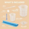 JDICTION Silicone Measuring Cups for Resin, 250ml & 100ml Mixing Cups with Stir Sticks, Epoxy Resin Supplies & Molds - 2 of 4