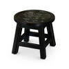 Airsurfer Compact Matte Black Stool Elegant Decorative Footstool Versatile Accent for Living Room Elegance - 4 of 4