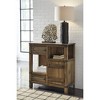 Signature Design by Ashley Casual Roybeck Accent Cabinet Light Brown/Bronze - 2 of 4