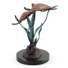 SPI Home Lagoon Encounter Double Turtles Sculpture – 10" Solid Brass Sea Turtle Duo for Coastal or Marine-Inspired Home Decor - 4 of 4