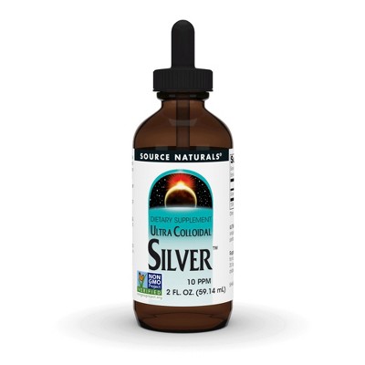 Ultra Colloidal Silver Liquid (10 ppm) by Source Naturals, Inc.  -  2 oz Liquid