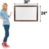 Excello Global Products Rustic Wooden Magnetic Dry Erase Whiteboard, 24"x36" - 3 of 4