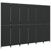 vidaXL - 6 Panel Room Divider - Black Poly Rattan - Indoor/Outdoor Privacy Screen for Bedroom, Living Room, Office - 115.7" x 78.7" - 4 of 4