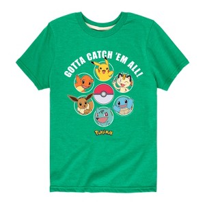 Boys' - Pokémon - Gotta Catch Em All Design Short Sleeve Graphic T-Shirt - 1 of 4
