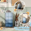 QingMoon 9 Drawer Dresser for Bedroom, 3 Tier Storage Organizer, Plastic Bins for Living Room, Entryway and Closet - 3 of 4