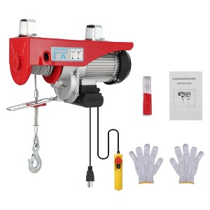 Electric hoist 2200 lbs, electric winch with remote control, 40 ft lifting height (single cable), 1 ton heavy duty lift for garage warehouse factory - 1 of 4
