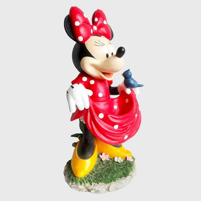 Disney 22&#34; Minnie Mouse Birdbath Resin/Stone Statue, 1 of 6