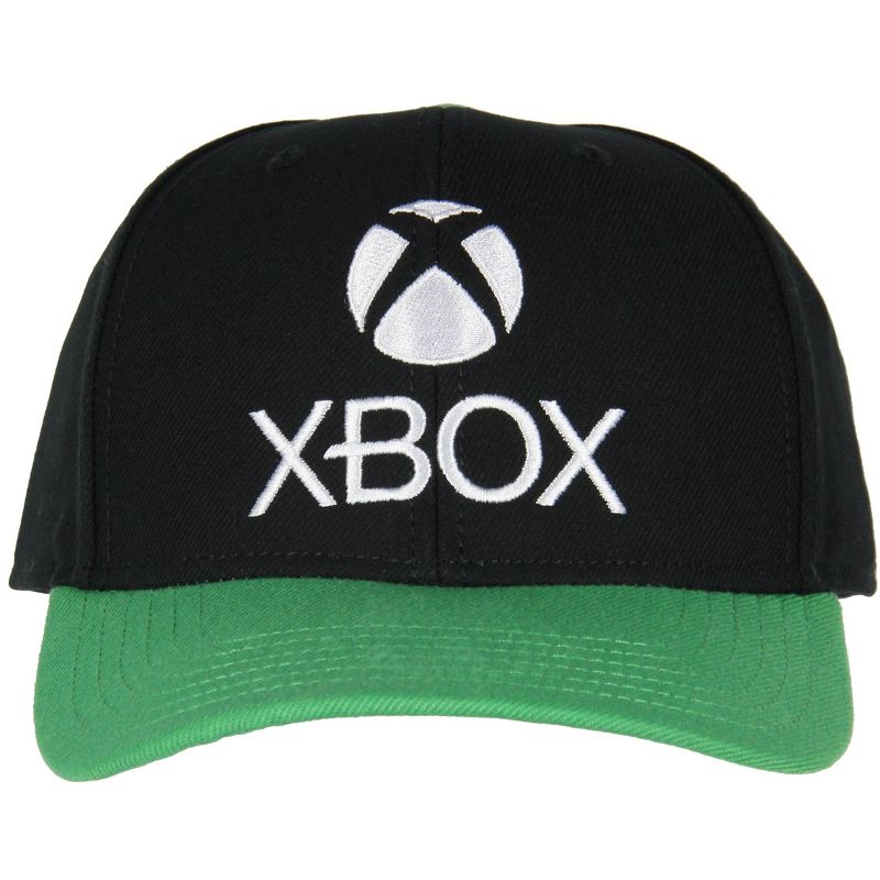 Xbox Mens' Gaming Logo Snapback Hat Adult Precurve Adjustable Hat Cap Black, 4 of 7