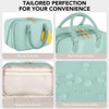 Generic Travel Makeup Bag for Women Fashion Large Capacity Pouch Open Flat - 3 of 4