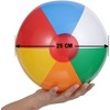 18 Pack Rainbow Beach Balls, Inflatable Pool Toys Swimming Pool Water Games, 7.9 inch Beach Balls for Kids, Beach Toys - 4 of 4