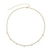 Adornia 14k Gold CZ Plated Droplet Curb Chain Necklace - 4 of 4