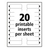 Avery The Mighty Badge Name Badge Holder Kit, Horizontal, 3 x 1, Laser, Gold, 50 Holders/120 Inserts - 4 of 4