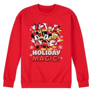 Men's - Disney - Holiday Magic Graphic Fleece Sweatshirt - 1 of 4