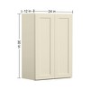 LOVMOR in Plywood Soft Close Kitchen Wall Cabinet with 2 Doors and Adjustable Shelves for Kitchen, Bathroom, Living Room,Study - 3 of 4