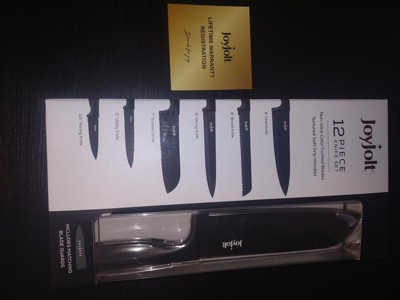 Review of #JOYJOLT Multi Purpose 12 Piece Non-Stick Kitchen Knife Set - 6  Knives & 6 Blade Covers Set by Talita, 8 votes