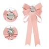 INSPIRE CHIC Women's Pre-Tied Ribbon Satin Elegant Bowknot Tie Brooches with Rhinestones - 3 of 4