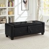 Racxily 48" Ottoman Bench with Storage, Bench for Bedroom,Living Room,Hallway, Upholstered Tufted Faux Leather PU Ottoman - 4 of 4