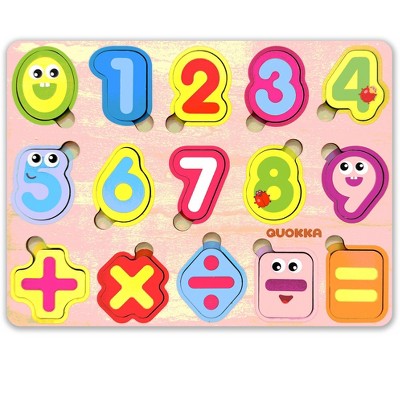QUOKKA Wooden Puzzles for Toddlers 1-2