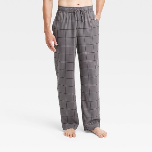 Men's Big & Tall Windowpane Flannel Pajama Pants - Goodfellow & Co