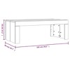 vidaXL Modern White Coffee Table Engineered Wood Convenient Size for Living Room/OfficeSmooth Moisture-Resistant Surface Easy Clean & Assembly - 4 of 4