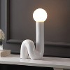 JONATHAN Y Katya Scandinavian Minimalist Ceramic Spiral Tube LED Table Lamp - 2 of 4