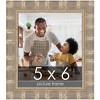 PosterPalooza | 5x6 Wide Bamboo Picture Frame, UV Acrylic, 4 Finishes - Brown, Black, Silver, and Natural - 2 of 4