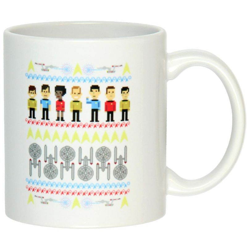 Star Trek TOS The Original Series 8-Bit Character Ceramic Coffee Mug 11 Oz. White, 2 of 4