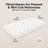 KeaBabies Mini Crib Sheets for Baby Girls, Boys, 2-Pack Soothe Pack and Play Sheets Fitted, Organic Pack N Play Mattress Sheet - 3 of 4