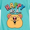 Girls' - Instant Message - Happy As A Quokka Fitted Short Sleeve Graphic T-Shirt - 2 of 4