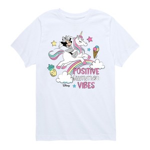 Boys' - Disney - Positive Summer Vibes Short Sleeve Graphic T-Shirt - 1 of 4