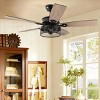 Costway 48'' Ceiling Fan Industrial Cage Light w/ Reversible Blades Remote Control Indoor - 4 of 4