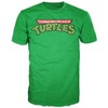 TMNT Classic Logo Men’s Irish Green Heather Graphic Tee - image 2 of 3