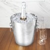 Hammered Ice Bucket by Viski, Silver Finish - image 2 of 4