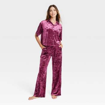 Muk Luks Womens Shearling Pajama Set, Buffalo/black, S : Target