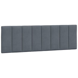 vidaXL Headboard Cushion "Hanko" Dark Gray 60.2" Velvet - 1 of 4