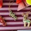 Jollity & Co. - Beaded Snake Christmas Ornament - Pack of 1 Ornament - 2 of 3