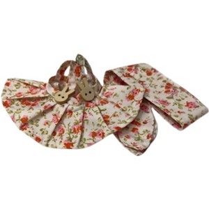 Doll Clothes Superstore Flower Jumper with Bunny Trim & Hair Tie for 17.5 cm Labubu Dolls - 1 of 4