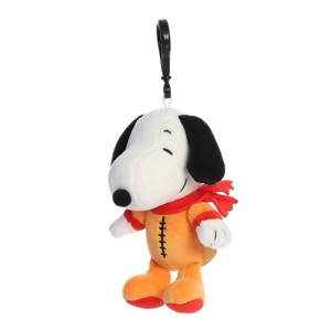 Aurora Mini Astronaut Snoopy Clip-On Peanuts Adorable Stuffed Animal Orange 5" - 1 of 4