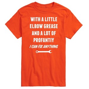 Men's - Instant Message - Elbow Grease And Profanity Short Sleeve Graphic T-Shirt - 1 of 4