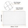 Unique Bargains Stainless Steel Cross Wire BBQ Grill Net for Baking Roasting - 2 of 4