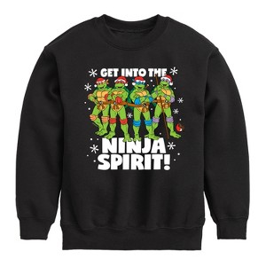 Boys' - Teenage Mutant Ninja Turtles - Get Into The Ninja Spirit Graphic Long Sleeve Fleece Sweatshirt - 1 of 4