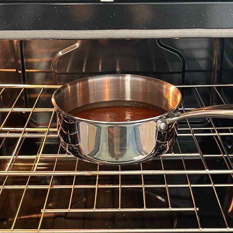 Lexi Home Tri-ply 2.7 Qt. Stainless Steel Nonstick Sauce Pan with Lid, 6 of 8