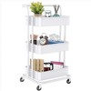 Wikineon 3 Tier Rolling Cart Utility Cart with Wheels, Rolling Storage Cart for Home Storage and Organization£¬Multifunctional Storage Shelves - 3 of 4
