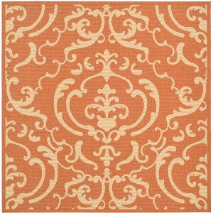 Courtyard CY2663 UV & Stain Resistant Non-Shedding Power Loomed Indoor/Outdoor Rugs - Safavieh - 1 of 4