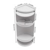 YIYIBYUS 3 Tier Desktop Rotating Storage Rack Cosmetic Storage Shelf - 4 of 4