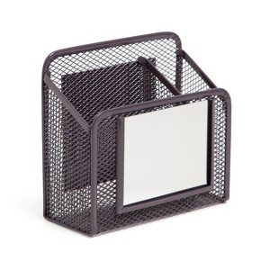 U Brands Locker Mesh Cup with Mirror Dusty Black - 1 of 4