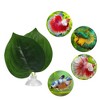 Unique Bargains Betta Fish Leaf Pad Hammock Plants for Fish Tank Green 3.15"x2.76" - 2 of 4